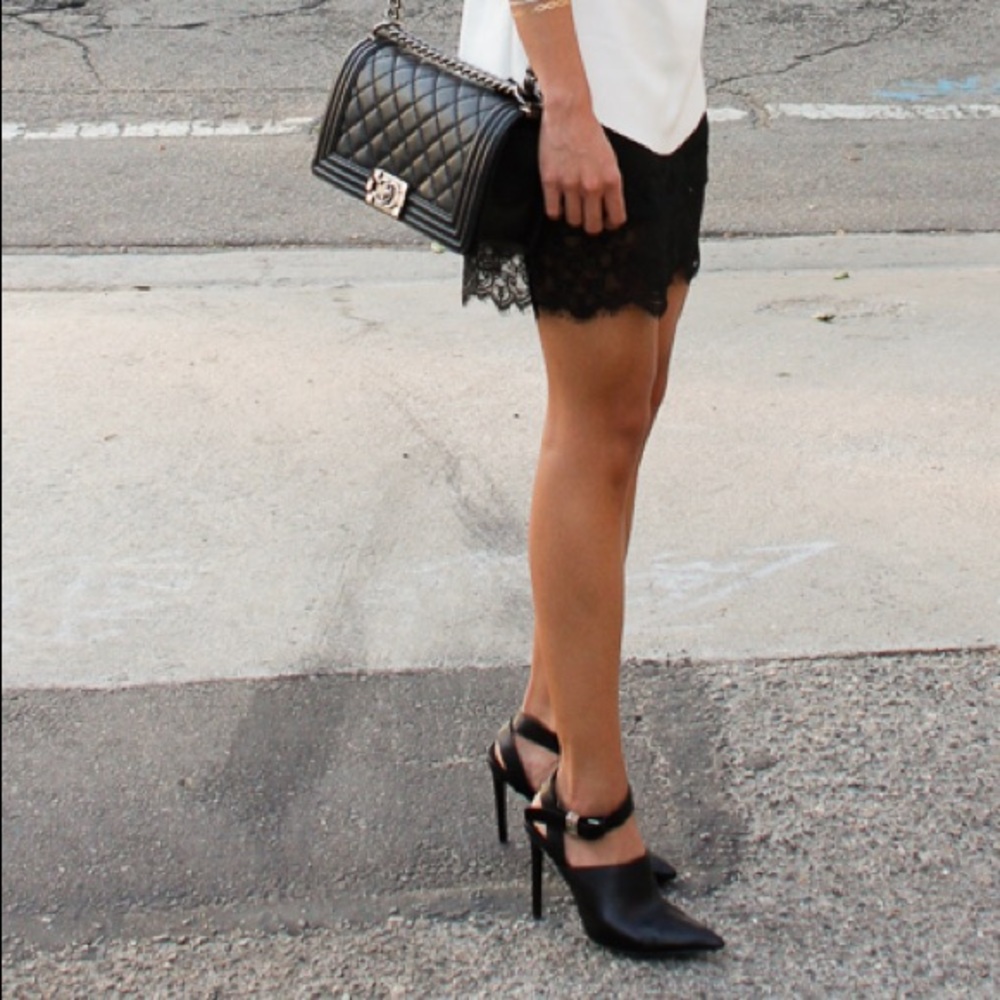ZARA Heeled Ankle Strap Mules
